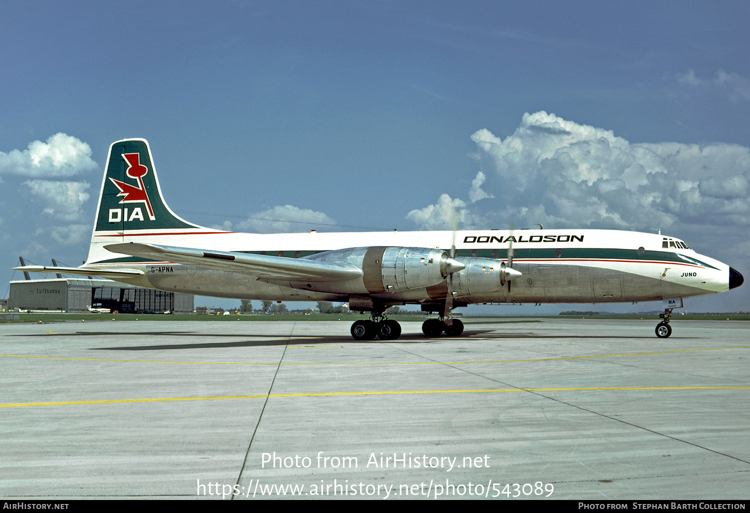 Aircraft Photo of G-APNA | Bristol 175 Britannia 317 | Donaldson International Airways | AirHistory.net #543089