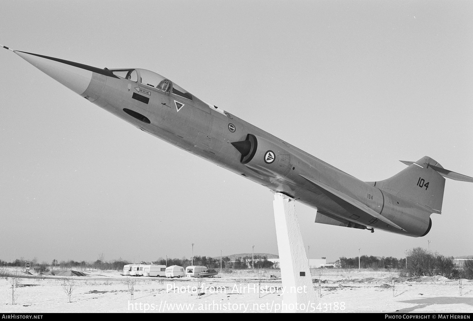 Aircraft Photo of 104 | Lockheed F-104G Starfighter | Norway - Air Force | AirHistory.net #543188