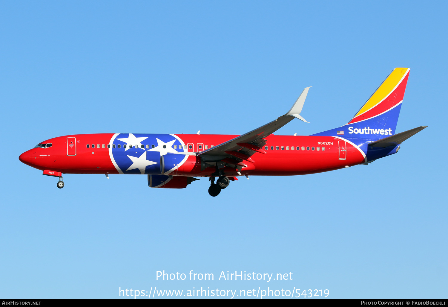 Aircraft Photo of N8620H | Boeing 737-8H4 | Southwest Airlines | AirHistory.net #543219