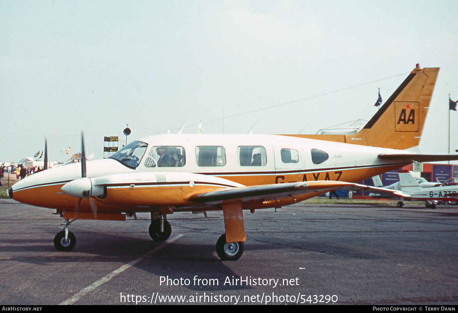 Aircraft Photo of G-AXAZ | Piper PA-31-310 Navajo | Automobile Association - AA | AirHistory.net #543290