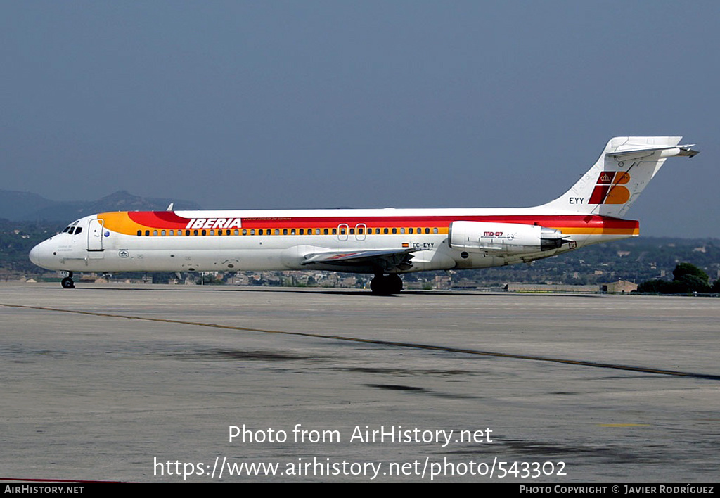 Aircraft Photo of EC-EYY | McDonnell Douglas MD-87 (DC-9-87) | Iberia | AirHistory.net #543302