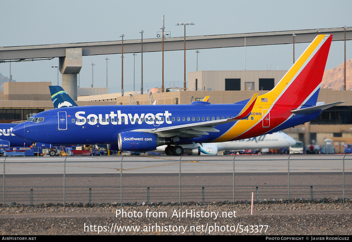 Aircraft Photo of N410WN | Boeing 737-7H4 | Southwest Airlines | AirHistory.net #543377