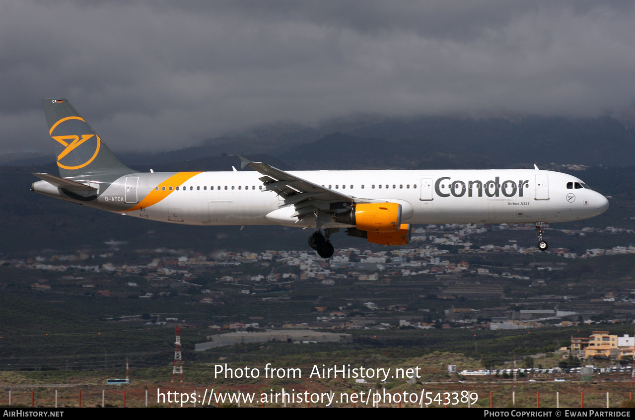 Aircraft Photo of D-ATCA | Airbus A321-211 | Condor Flugdienst | AirHistory.net #543389