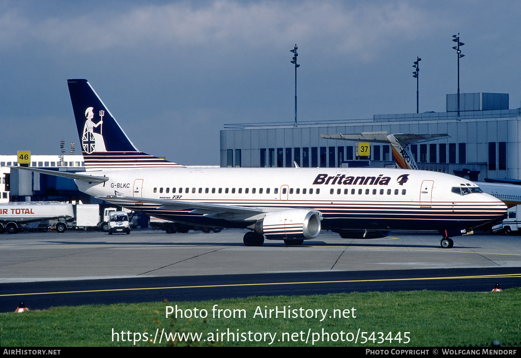 Aircraft Photo of G-BLKC | Boeing 737-3T5 | Britannia Airways | AirHistory.net #543445