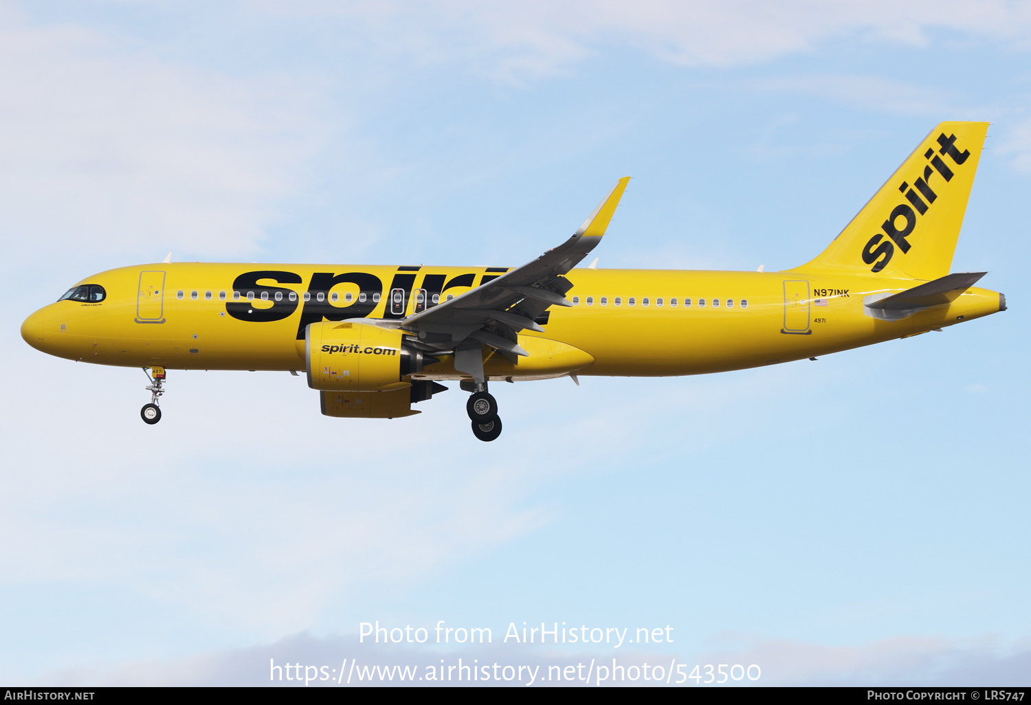 Aircraft Photo of N971NK | Airbus A320-271N | Spirit Airlines | AirHistory.net #543500