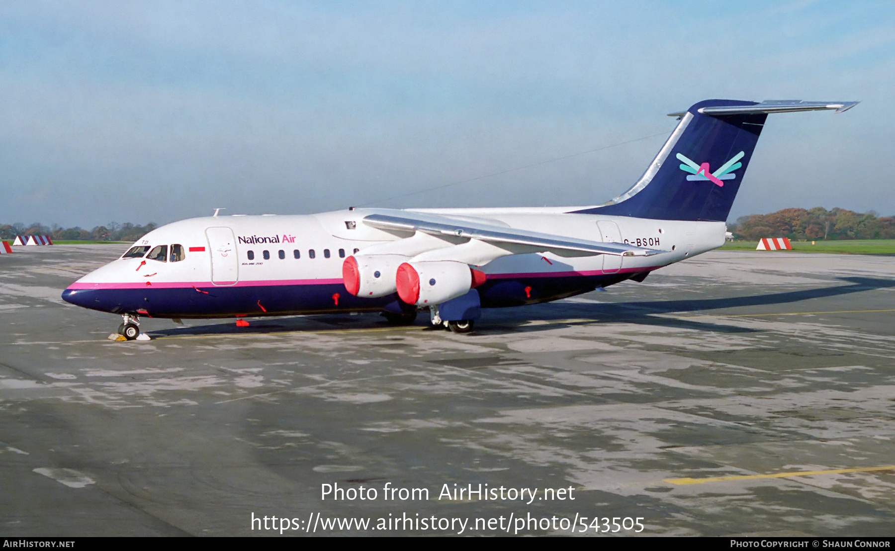 Aircraft Photo of G-BSOH | British Aerospace BAe-146-200 | National Air Charter - NAC | AirHistory.net #543505