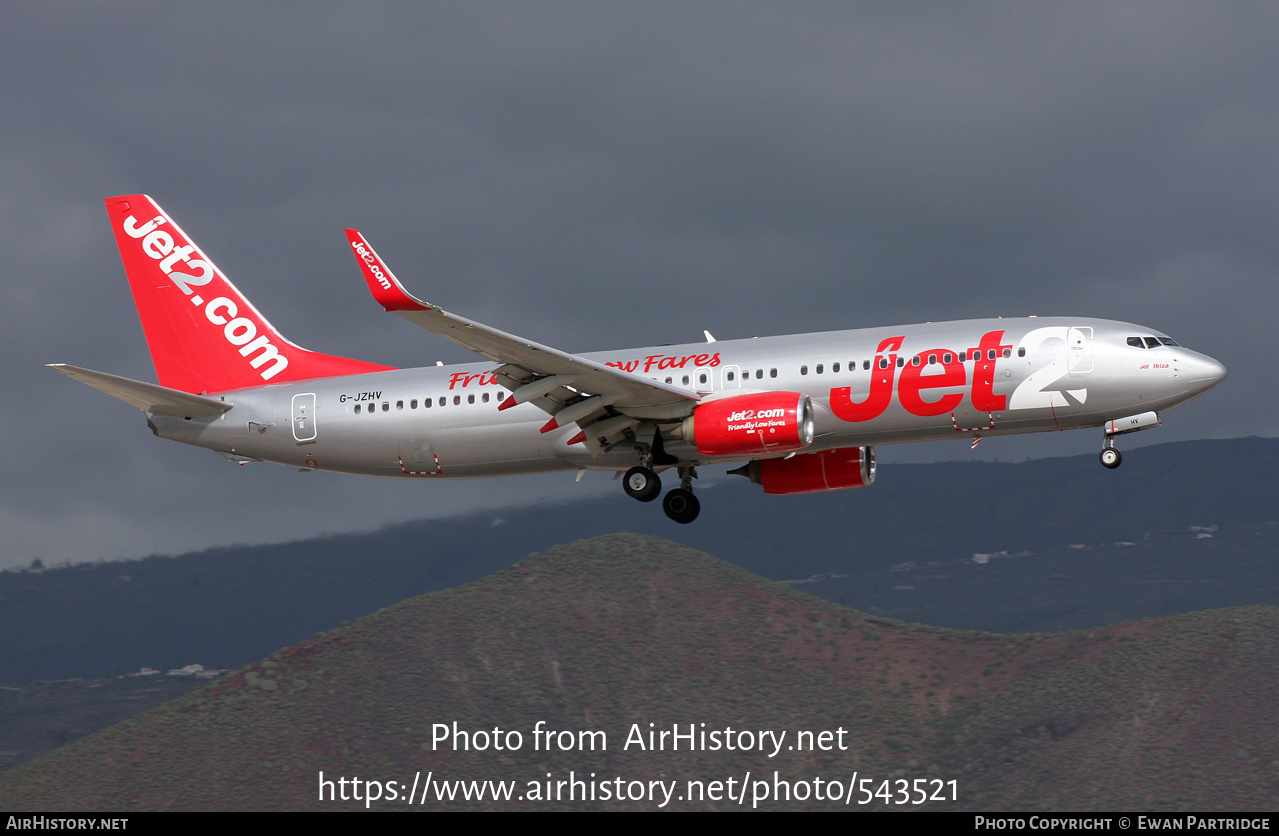 Aircraft Photo of G-JZHV | Boeing 737-800 | Jet2 | AirHistory.net #543521