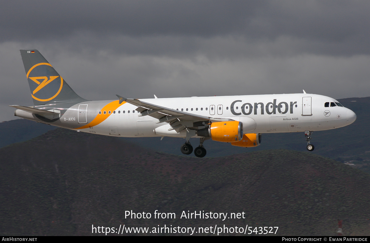 Aircraft Photo of D-AICG | Airbus A320-212 | Condor Flugdienst | AirHistory.net #543527