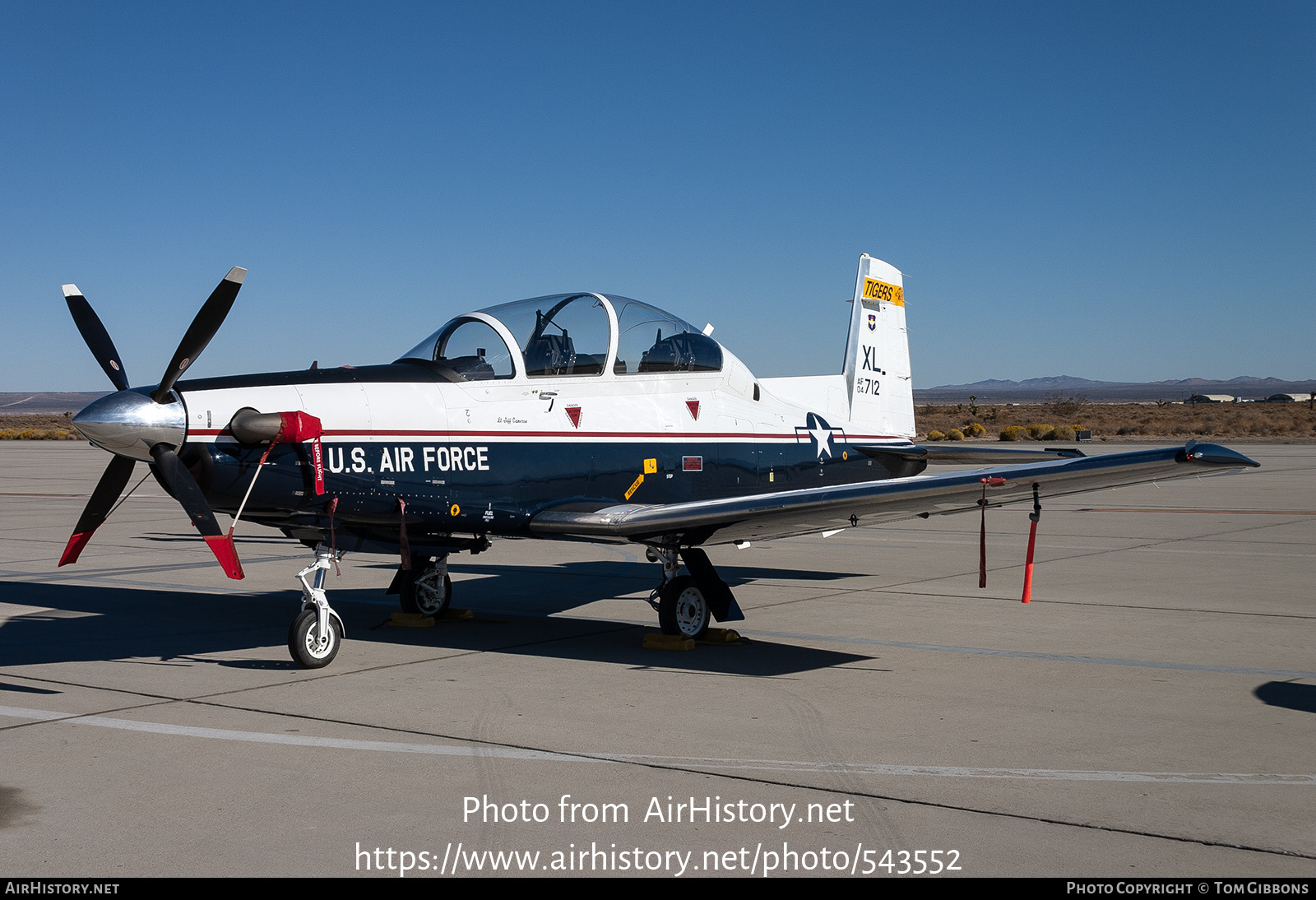 Aircraft Photo of 04-3712 / AF04-712 | Raytheon T-6A Texan II | USA - Air Force | AirHistory.net #543552