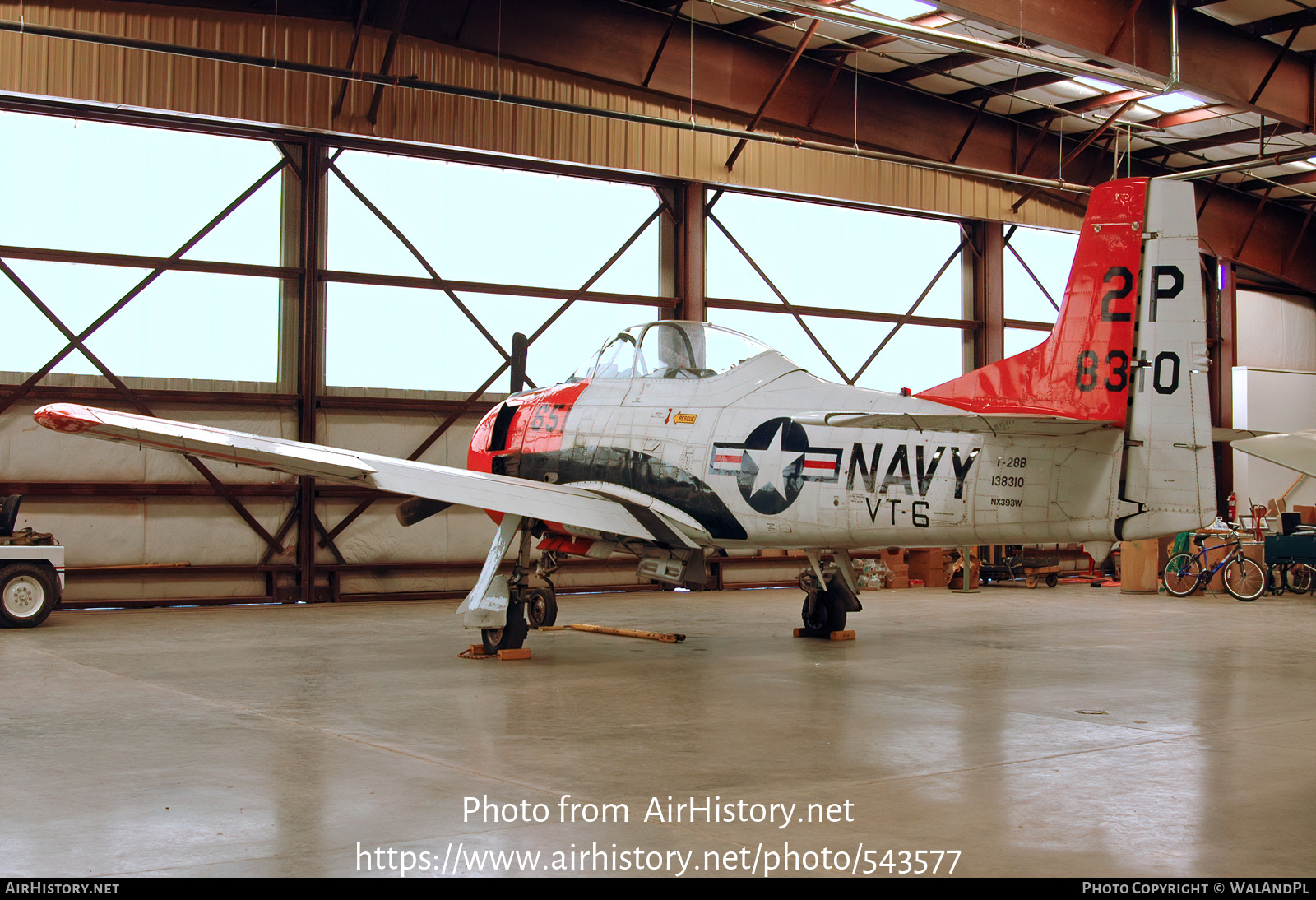 Aircraft Photo of N393W / NX393W / 138310 | North American T-28B Trojan | USA - Navy | AirHistory.net #543577