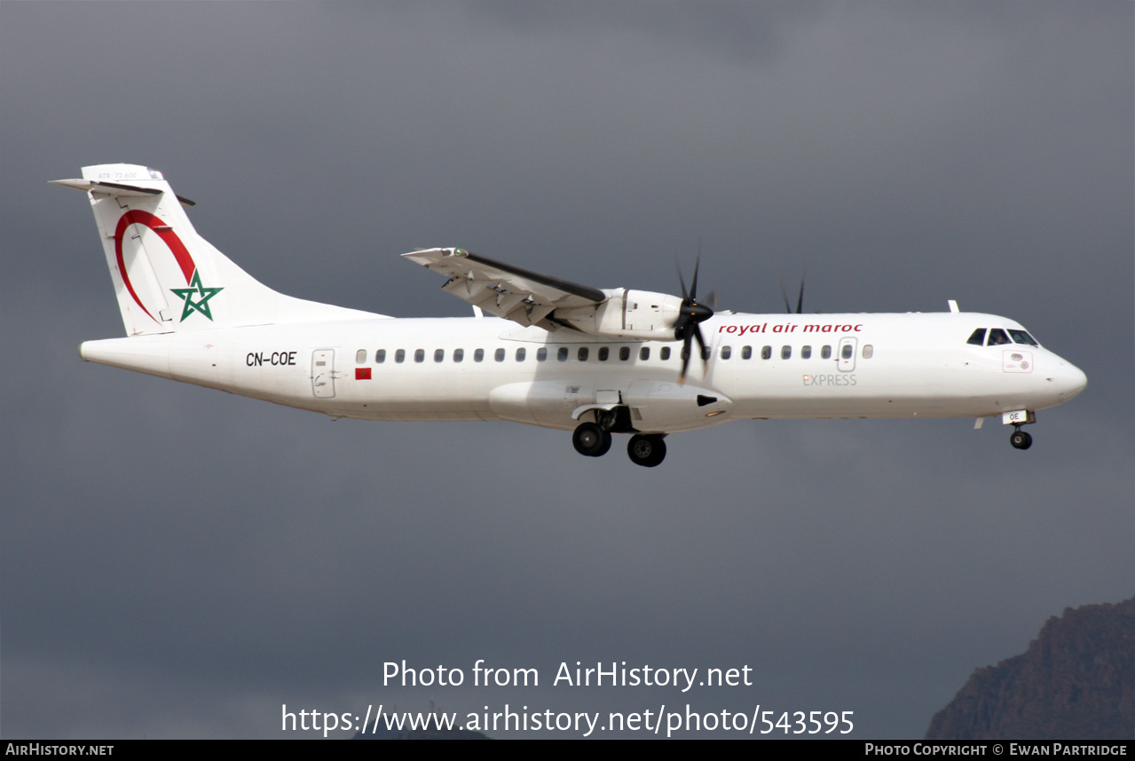 Aircraft Photo of CN-COE | ATR ATR-72-600 (ATR-72-212A) | Royal Air Maroc Express | AirHistory.net #543595