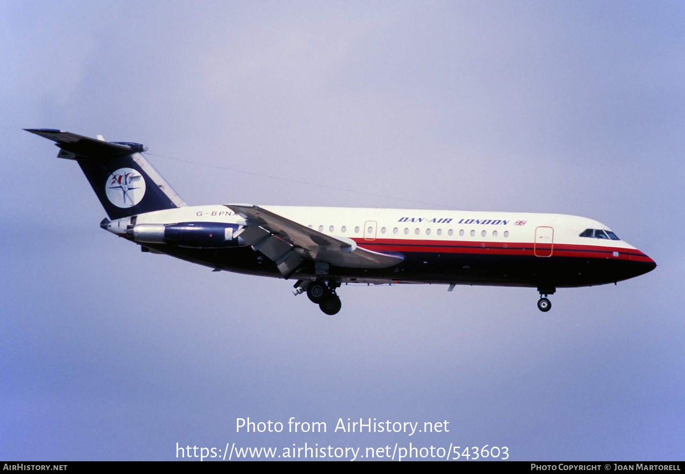 Aircraft Photo of G-BPNX | BAC 111-304AX One-Eleven | Dan-Air London | AirHistory.net #543603