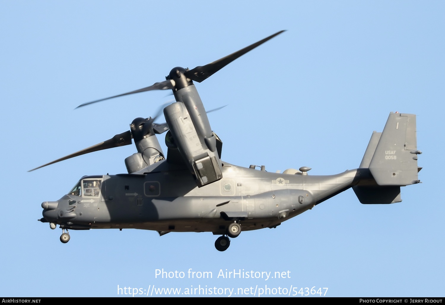 Aircraft Photo of 11-0058 / 0058 | Bell-Boeing CV-22B Osprey | USA - Air Force | AirHistory.net #543647