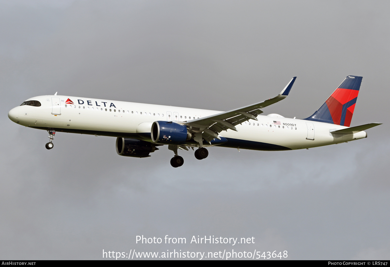 Aircraft Photo of N509DT | Airbus A321-271NX | Delta Air Lines | AirHistory.net #543648