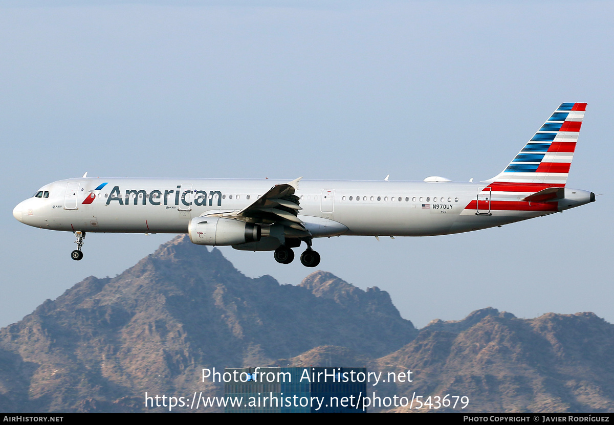 Aircraft Photo of N970UY | Airbus A321-231 | American Airlines | AirHistory.net #543679