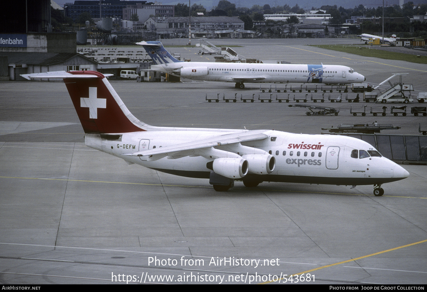 Aircraft Photo of G-DEFM | British Aerospace BAe-146-200 | Swissair Express | AirHistory.net #543681