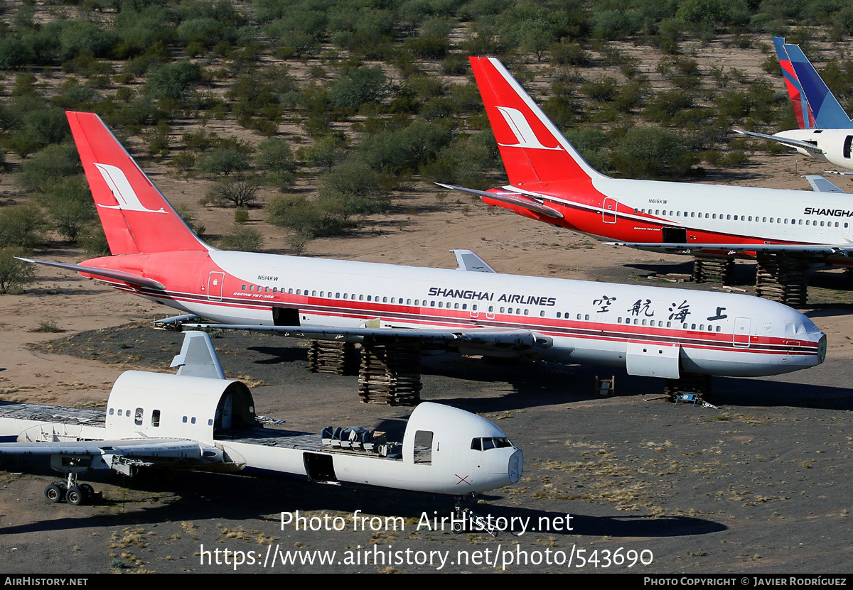 Aircraft Photo of N614KW | Boeing 767-36D | Shanghai Airlines | AirHistory.net #543690