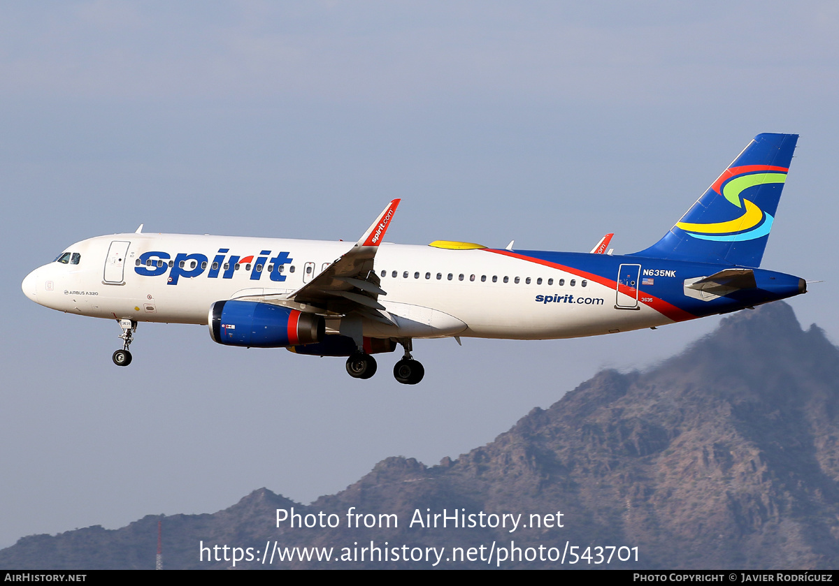 Aircraft Photo of N635NK | Airbus A320-232 | Spirit Airlines | AirHistory.net #543701