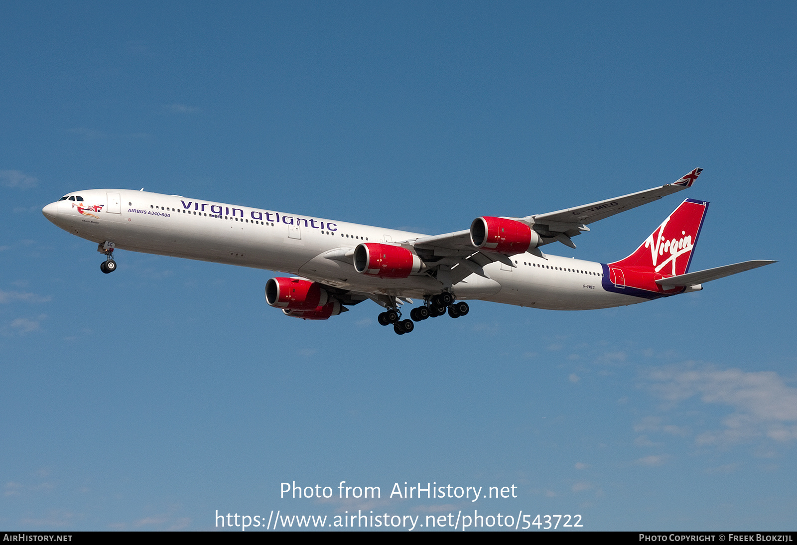 Aircraft Photo of G-VMEG | Airbus A340-642 | Virgin Atlantic Airways | AirHistory.net #543722