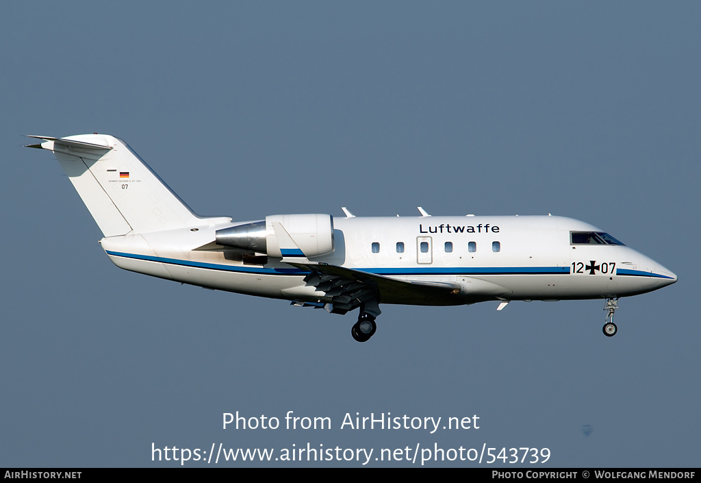 Aircraft Photo of 1207 | Canadair Challenger 601 (CL-600-2A12) | Germany - Air Force | AirHistory.net #543739