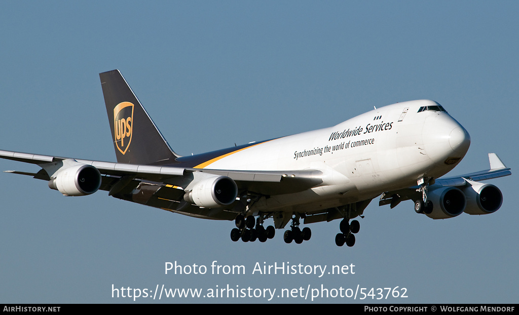 Aircraft Photo of N574UP | Boeing 747-44AF/SCD | United Parcel Service - UPS | AirHistory.net #543762