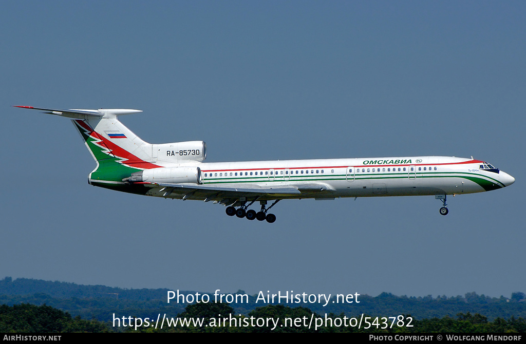 Aircraft Photo of RA-85730 | Tupolev Tu-154M | Omskavia | AirHistory.net #543782