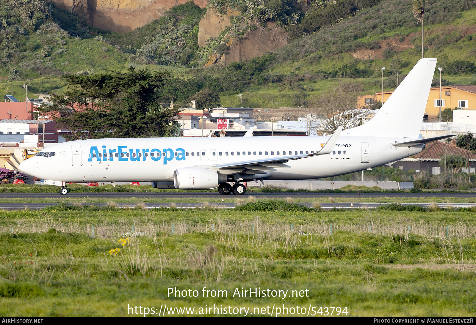 Aircraft Photo of EC-NVP | Boeing 737-8AS | Air Europa | AirHistory.net #543794