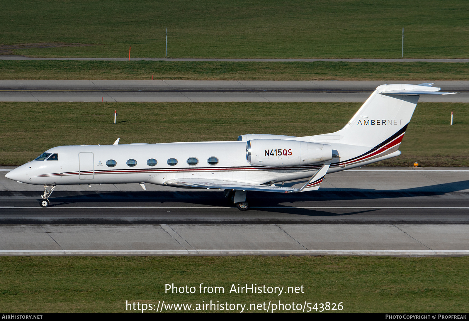 Aircraft Photo of N415QS | Gulfstream Aerospace G-IV-X Gulfstream G450 | AmberNet | AirHistory.net #543826