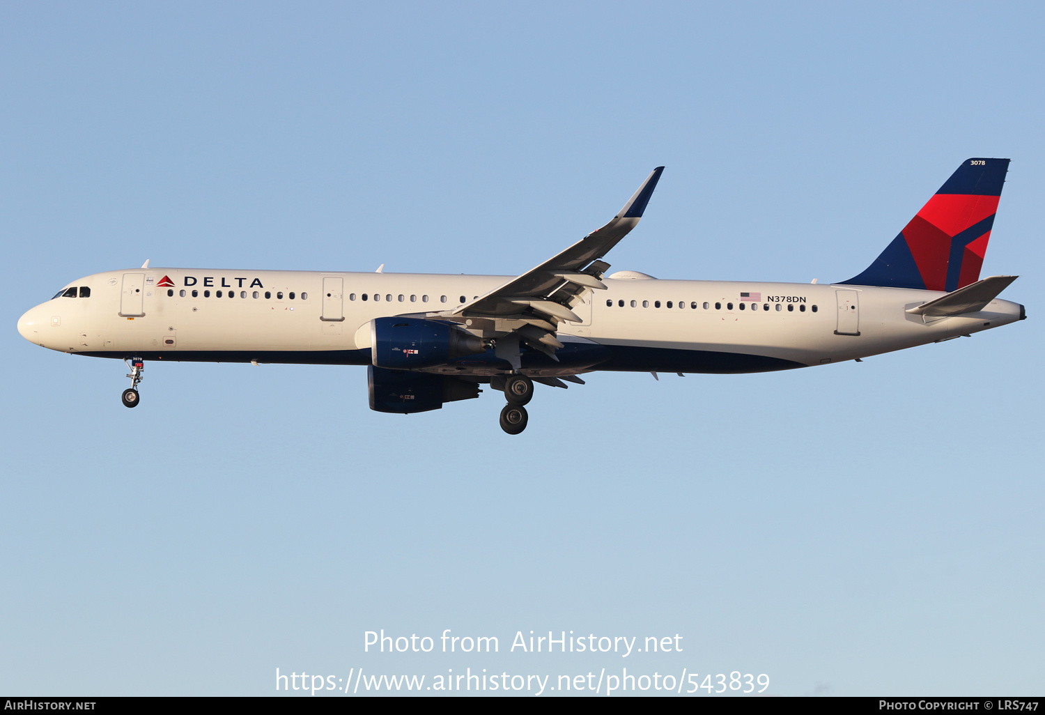 Aircraft Photo of N378DN | Airbus A321-211 | Delta Air Lines | AirHistory.net #543839