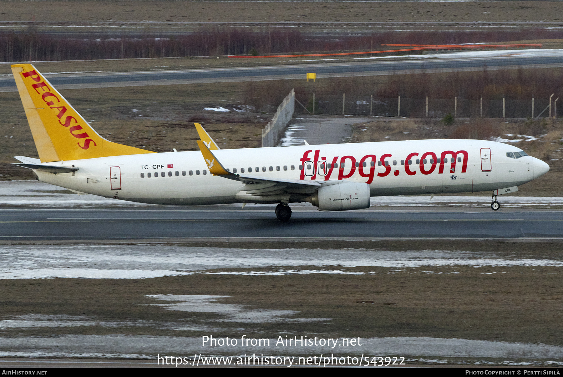 Aircraft Photo of TC-CPE | Boeing 737-82R | Pegasus Airlines | AirHistory.net #543922