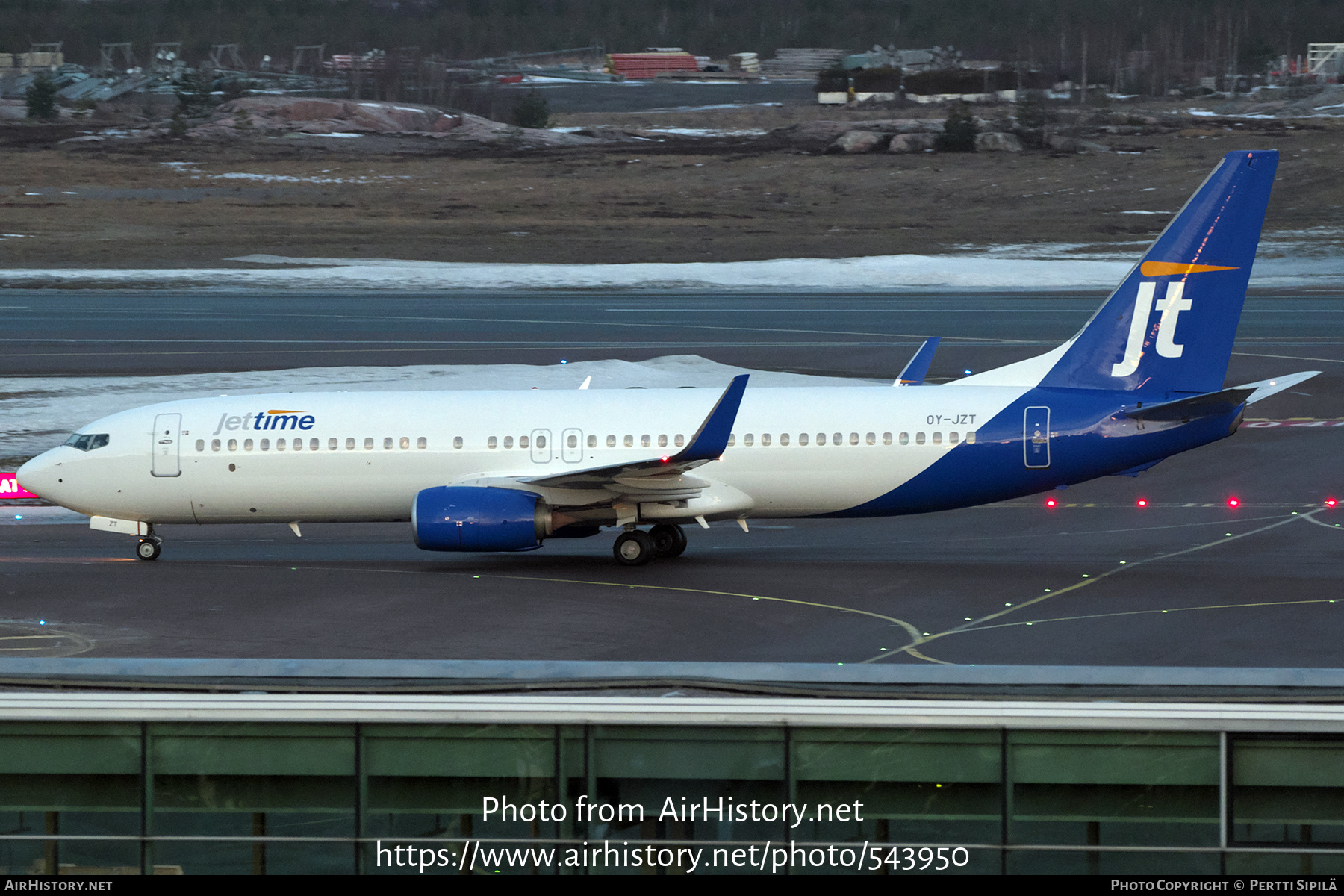 Aircraft Photo of OY-JZT | Boeing 737-8AL | Jettime | AirHistory.net #543950