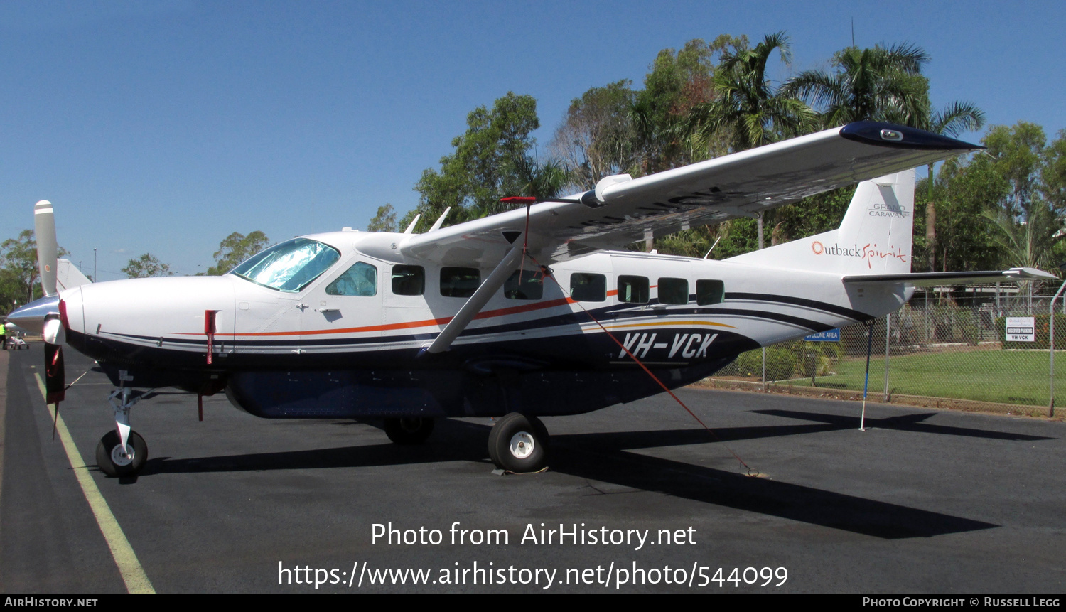 Aircraft Photo of VH-VCK | Cessna 208B Grand Caravan EX | Outback Spirit Tours | AirHistory.net #544099