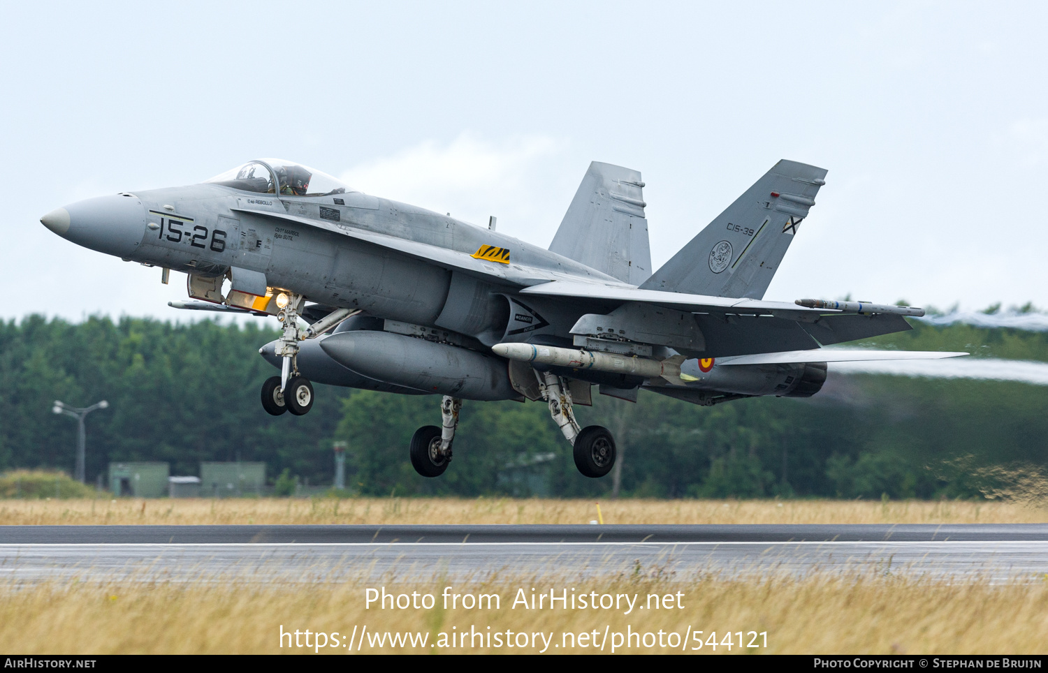 Aircraft Photo of C15-39 | McDonnell Douglas EF-18A+ Hornet | Spain - Air Force | AirHistory.net #544121