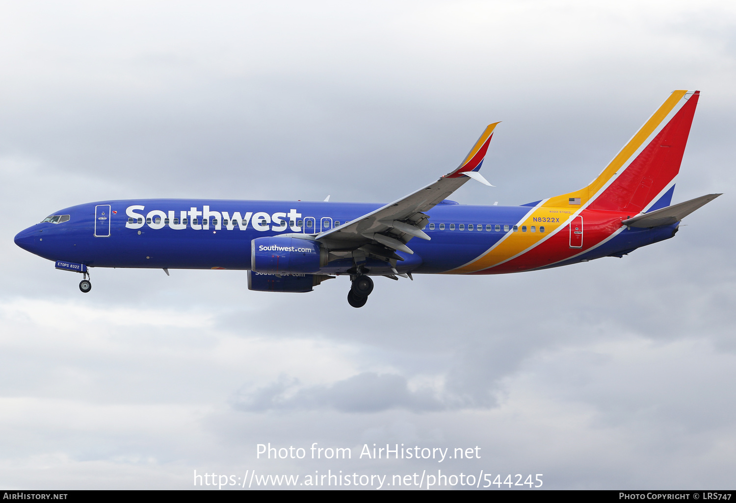 Aircraft Photo of N8322X | Boeing 737-8H4 | Southwest Airlines | AirHistory.net #544245