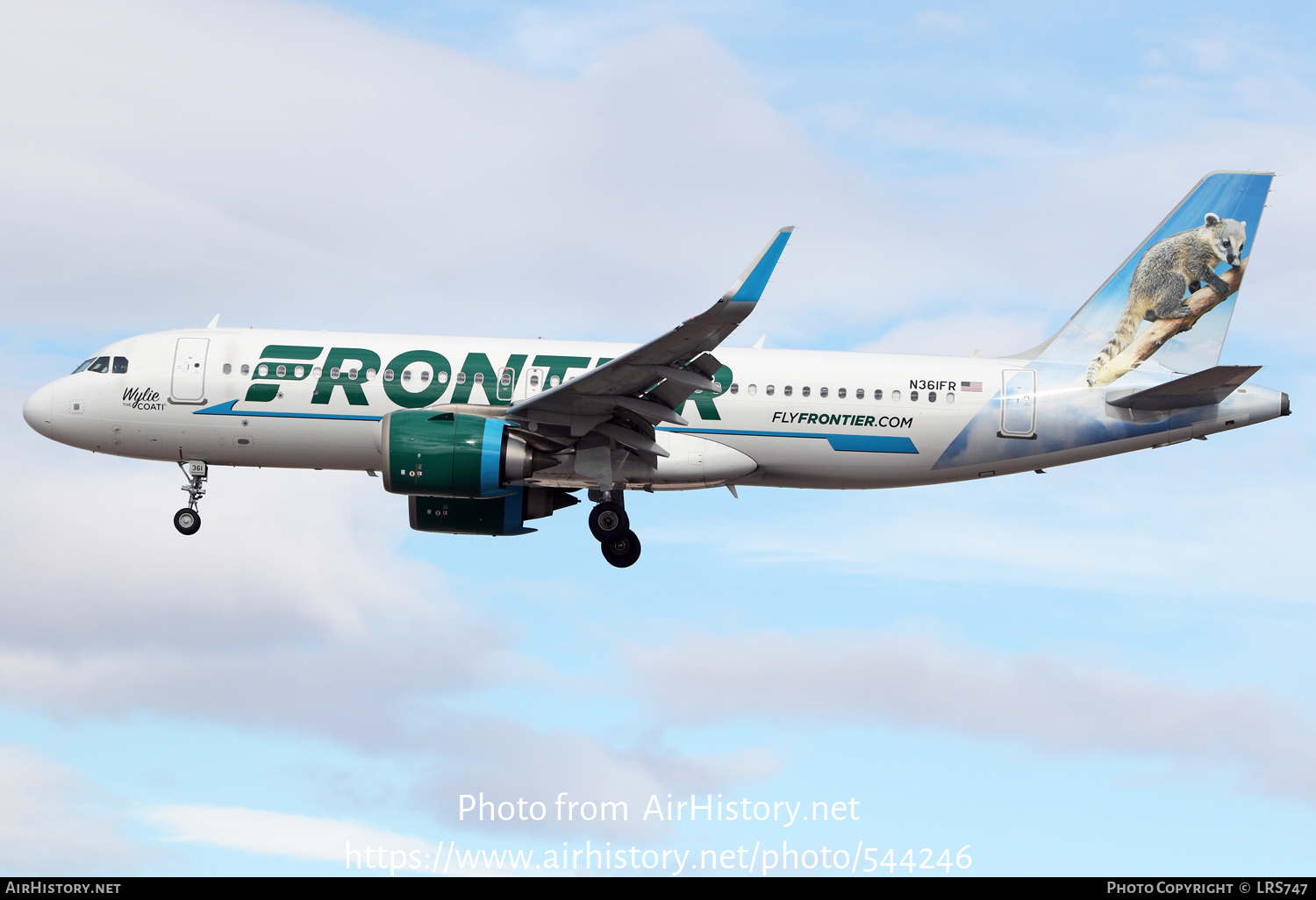 Aircraft Photo of N361FR | Airbus A320-251N | Frontier Airlines | AirHistory.net #544246