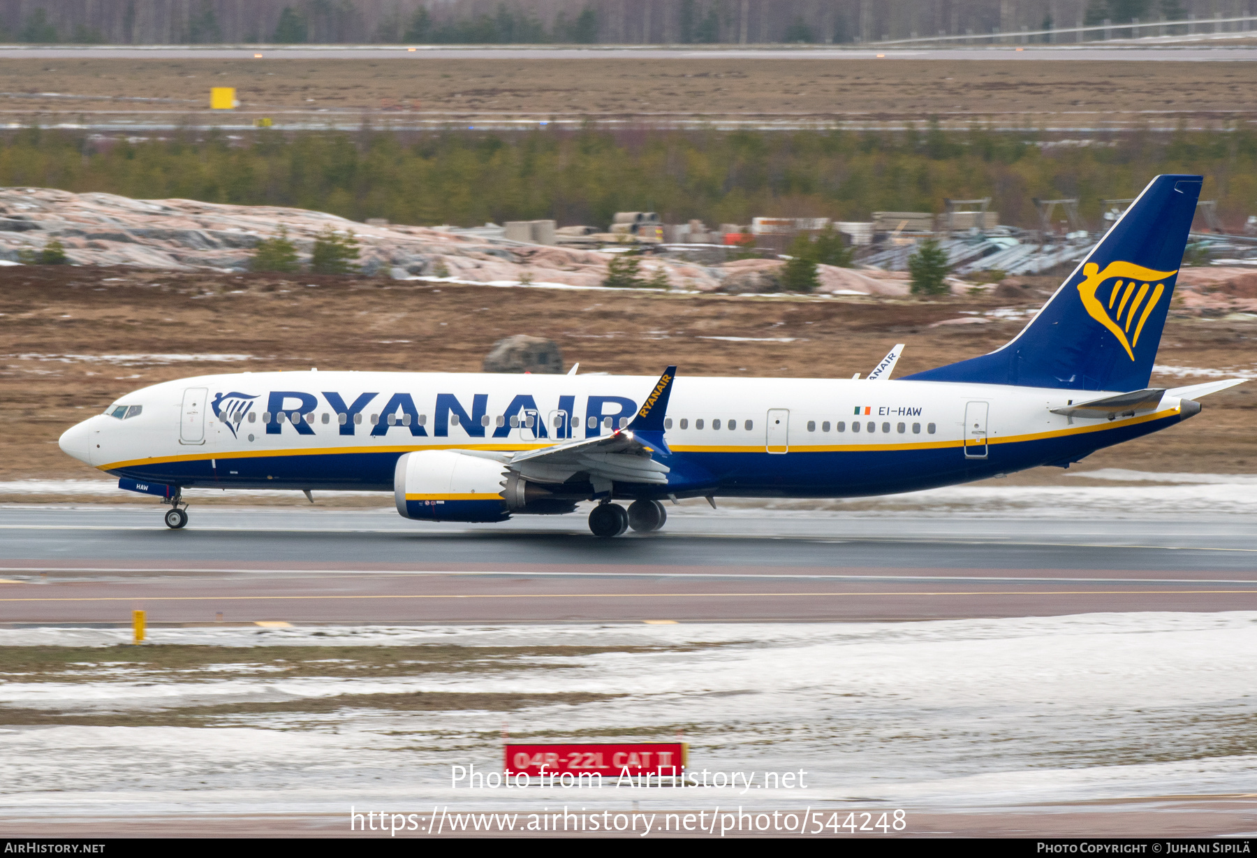 Aircraft Photo of EI-HAW | Boeing 737-8200 Max 200 | Ryanair | AirHistory.net #544248