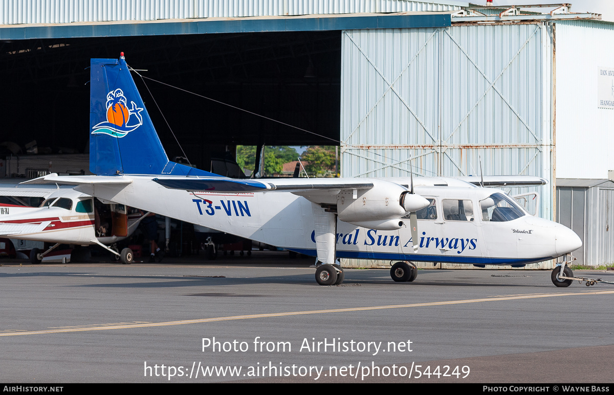 Aircraft Photo of T3-VIN | Pilatus Britten-Norman BN-2B-26 Islander | Coral Sun Airways | AirHistory.net #544249