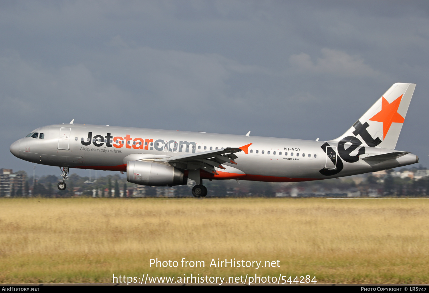 Aircraft Photo of VH-VGO | Airbus A320-232 | Jetstar Airways | AirHistory.net #544284