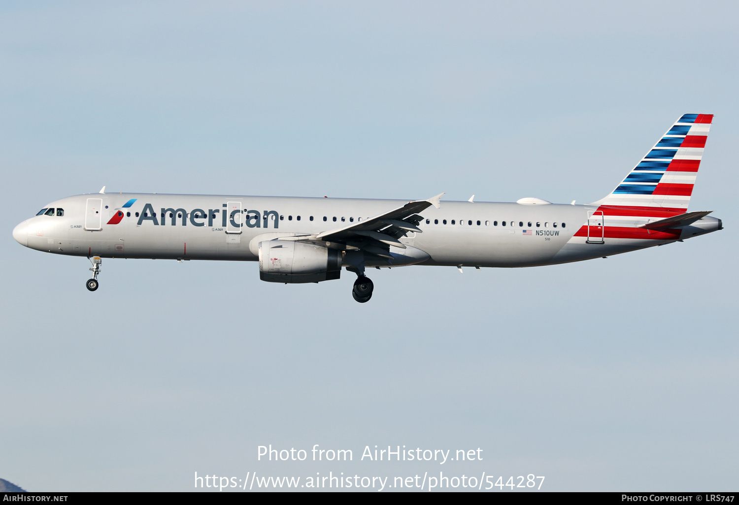 Aircraft Photo of N510UW | Airbus A321-231 | American Airlines | AirHistory.net #544287