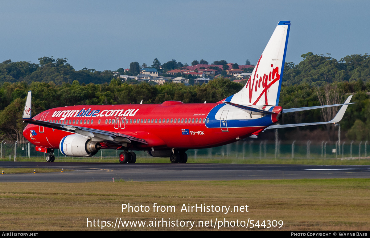 Aircraft Photo of VH-VOK | Boeing 737-8FE | Virgin Blue Airlines | AirHistory.net #544309