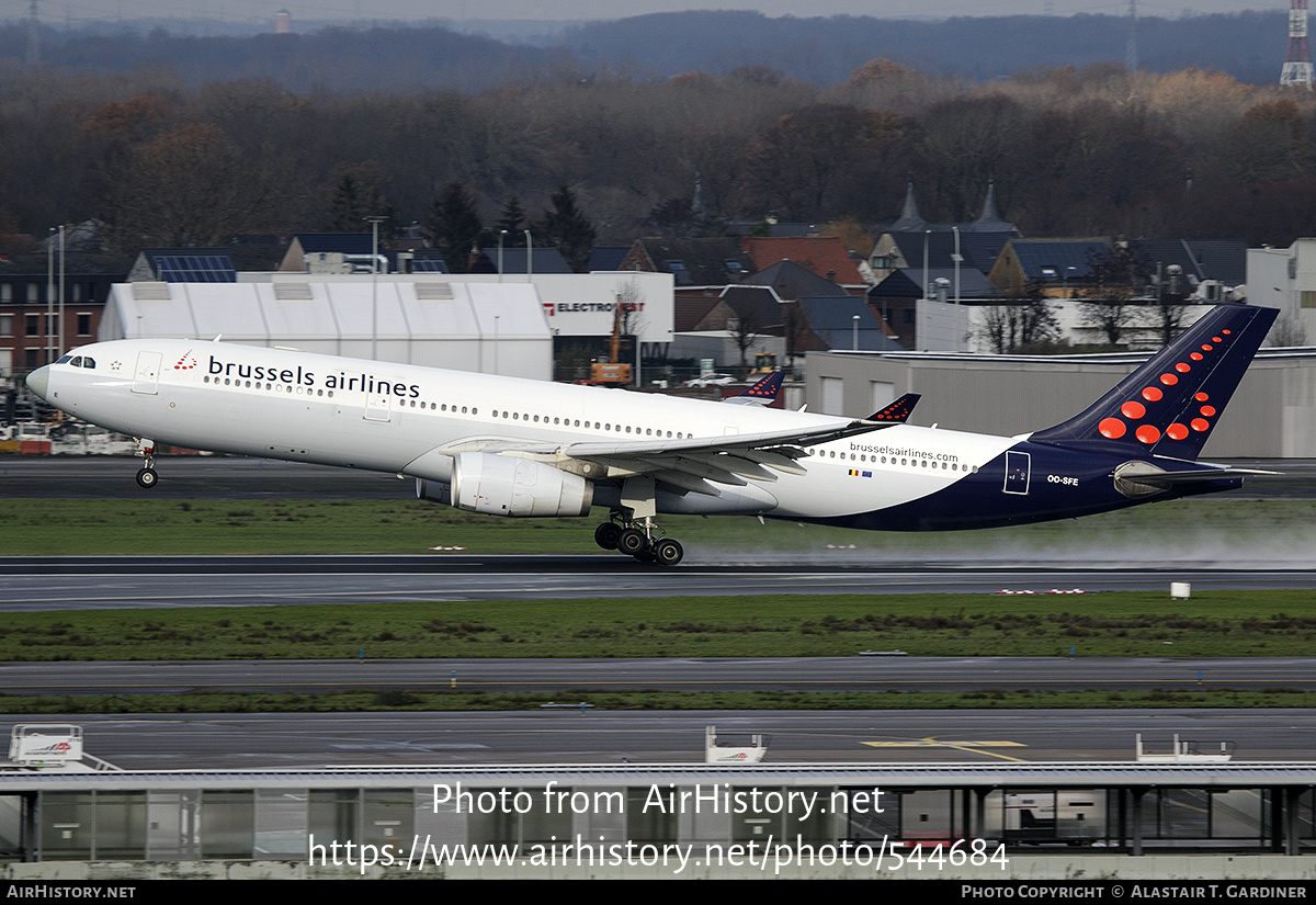 Aircraft Photo of OO-SFE | Airbus A330-343E | Brussels Airlines | AirHistory.net #544684