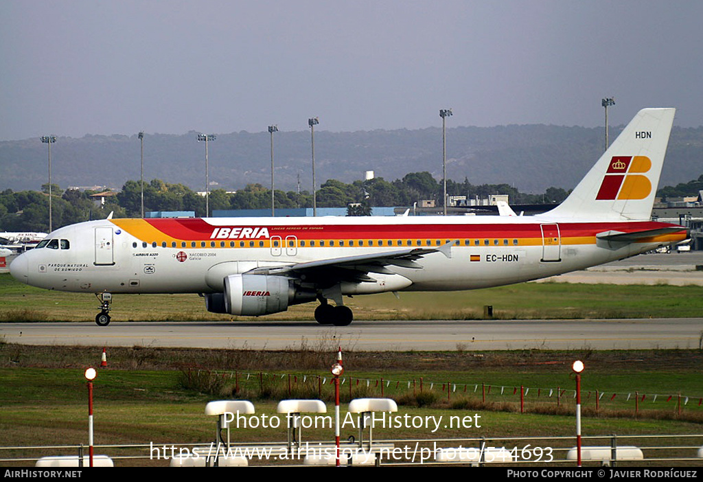 Aircraft Photo of EC-HDN | Airbus A320-214 | Iberia | AirHistory.net #544693