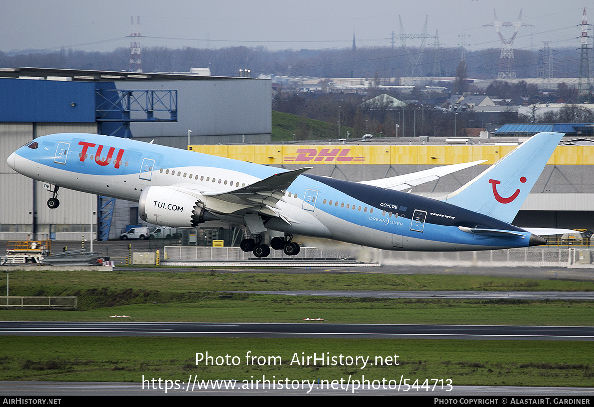 Aircraft Photo of OO-LOE | Boeing 787-8 Dreamliner | TUI | AirHistory.net #544713