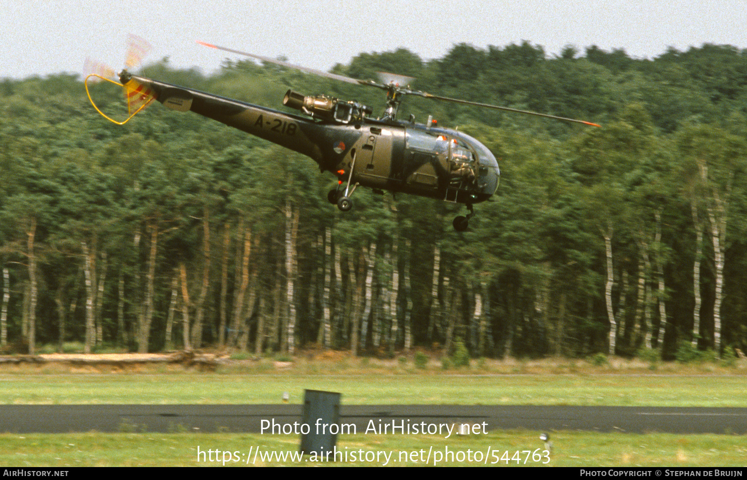 Aircraft Photo of A-218 | Sud SE-3160 Alouette III | Netherlands - Air Force | AirHistory.net #544763