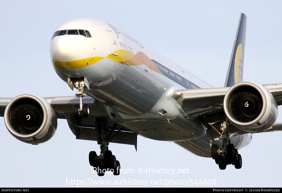 Aircraft Photo of VT-JEU | Boeing 777-35R/ER | Jet Airways | AirHistory.net #544808