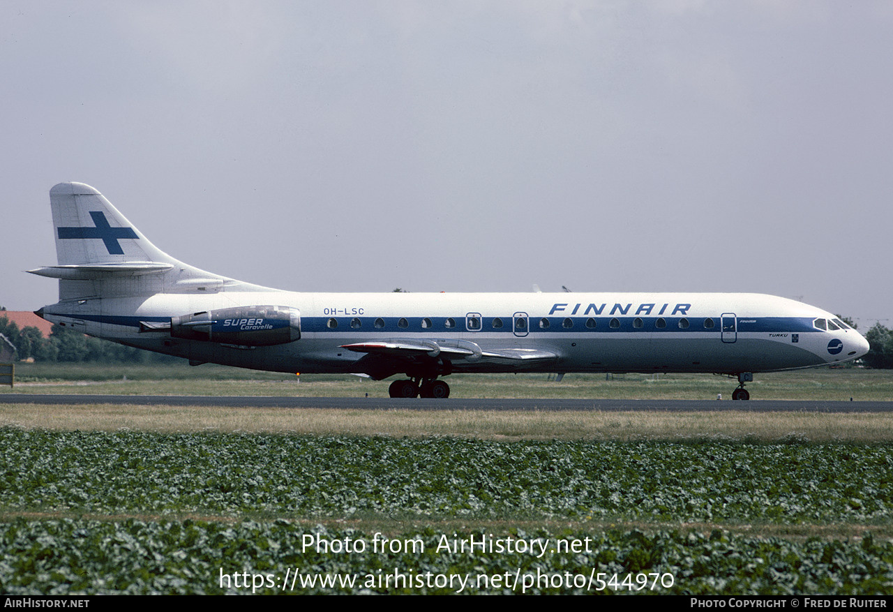 Aircraft Photo of OH-LSC | Sud SE-210 Caravelle 10B3 Super B | Finnair ...