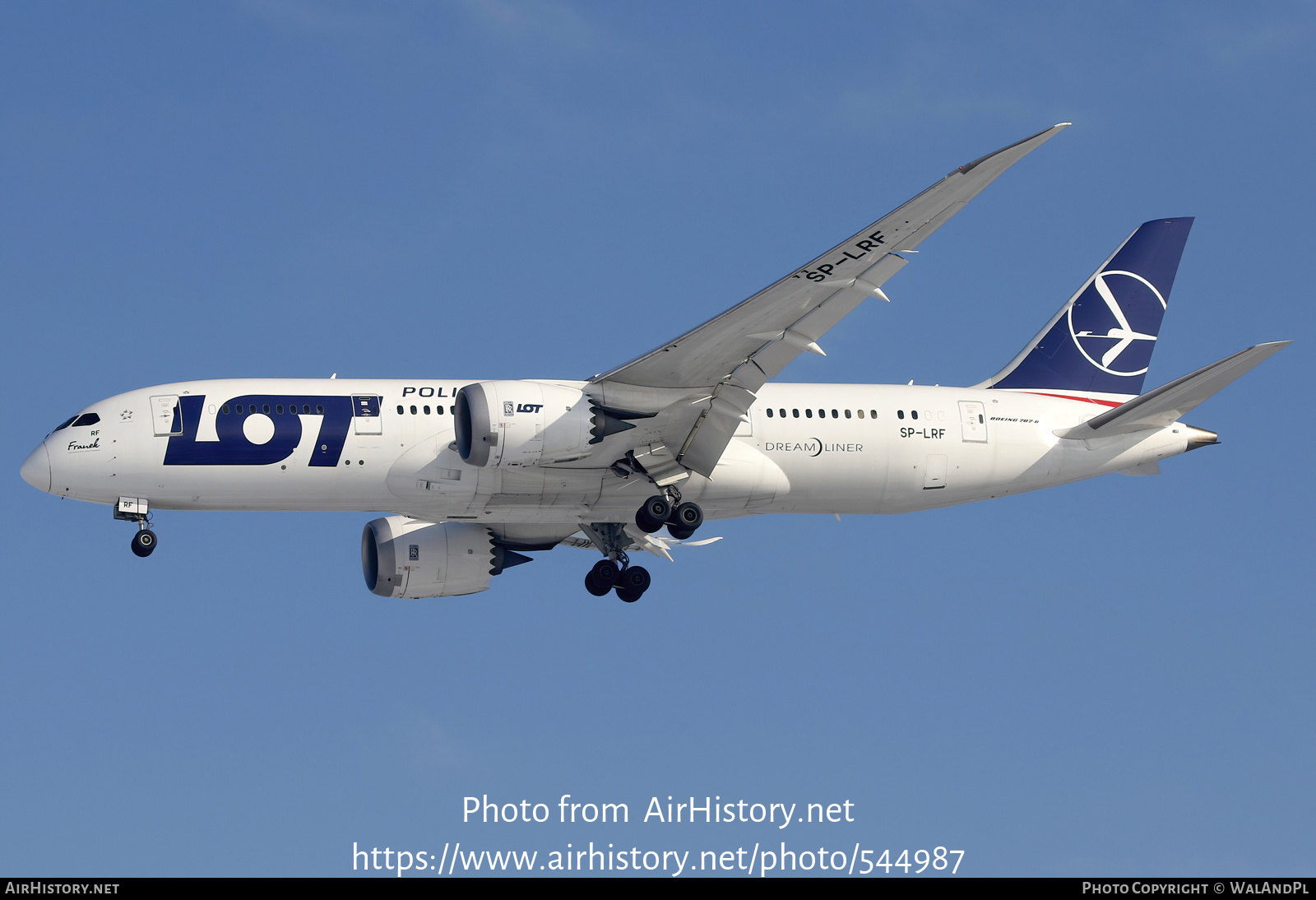 Aircraft Photo of SP-LRF | Boeing 787-8 Dreamliner | LOT Polish Airlines - Polskie Linie Lotnicze | AirHistory.net #544987