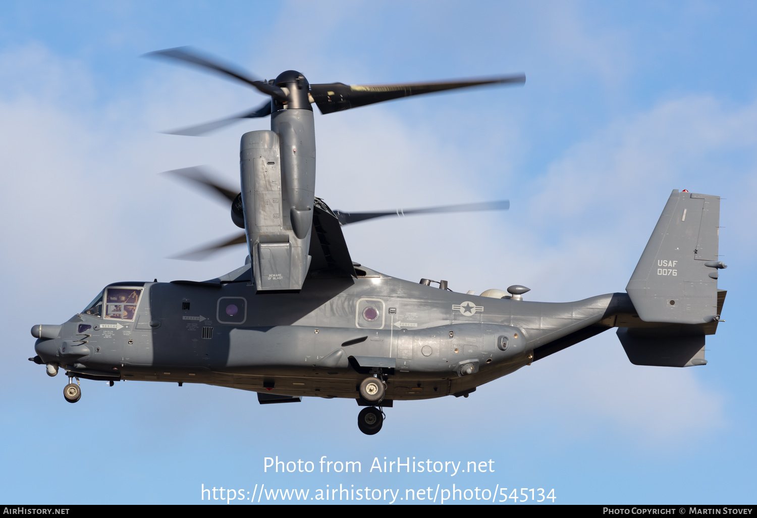 Aircraft Photo of 16-0076 | Bell-Boeing CV-22B Osprey | USA - Air Force | AirHistory.net #545134