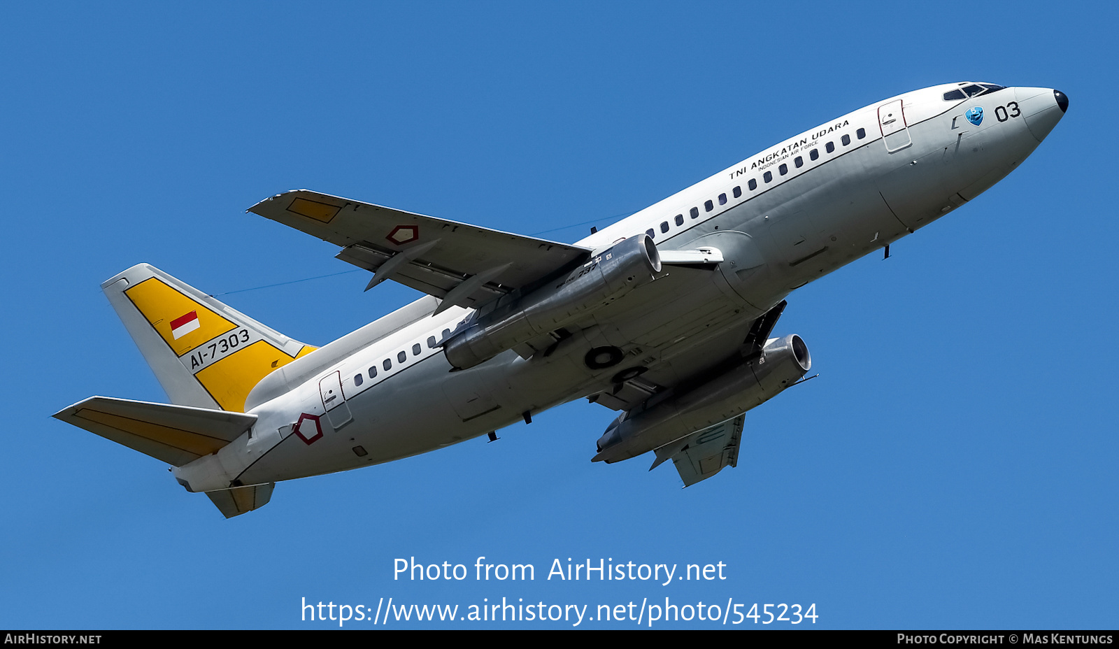 Aircraft Photo of AI-7303 | Boeing 737-2X9/Adv Surveiller | Indonesia - Air Force | AirHistory.net #545234