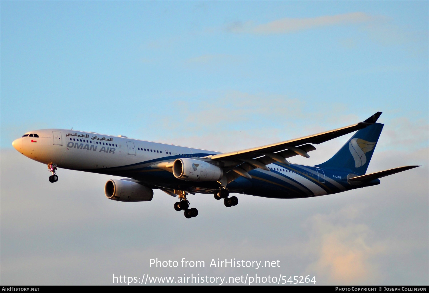 Aircraft Photo of A4O-DB | Airbus A330-343 | Oman Air | AirHistory.net #545264